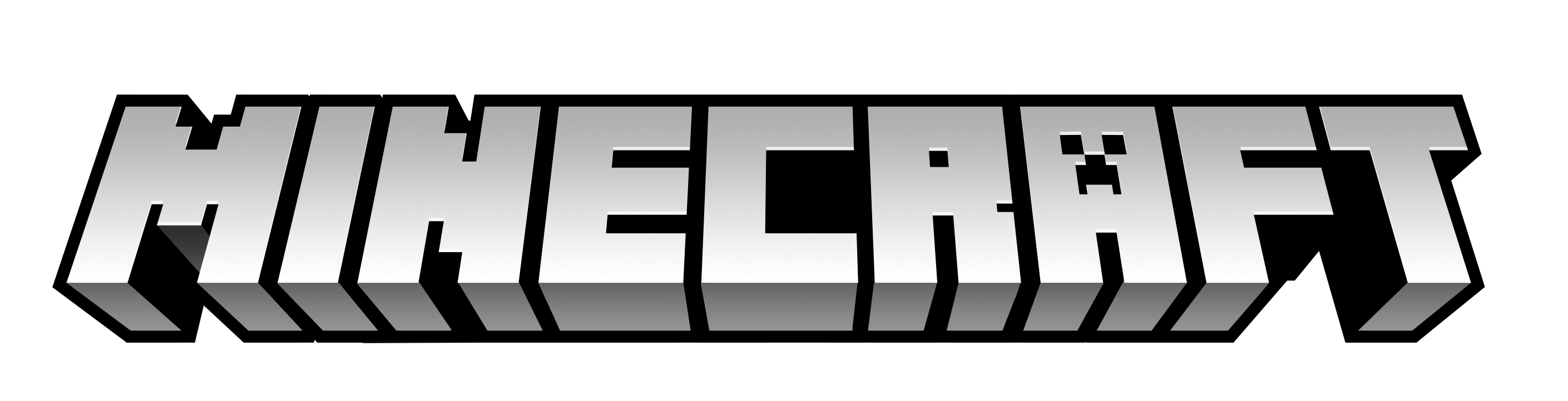 Minecraft clipart black and white. Logos 