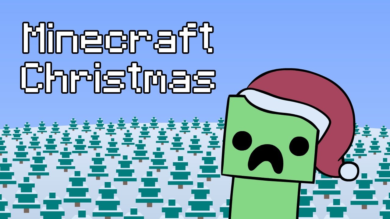 Minecraft clipart christmas.  original song by