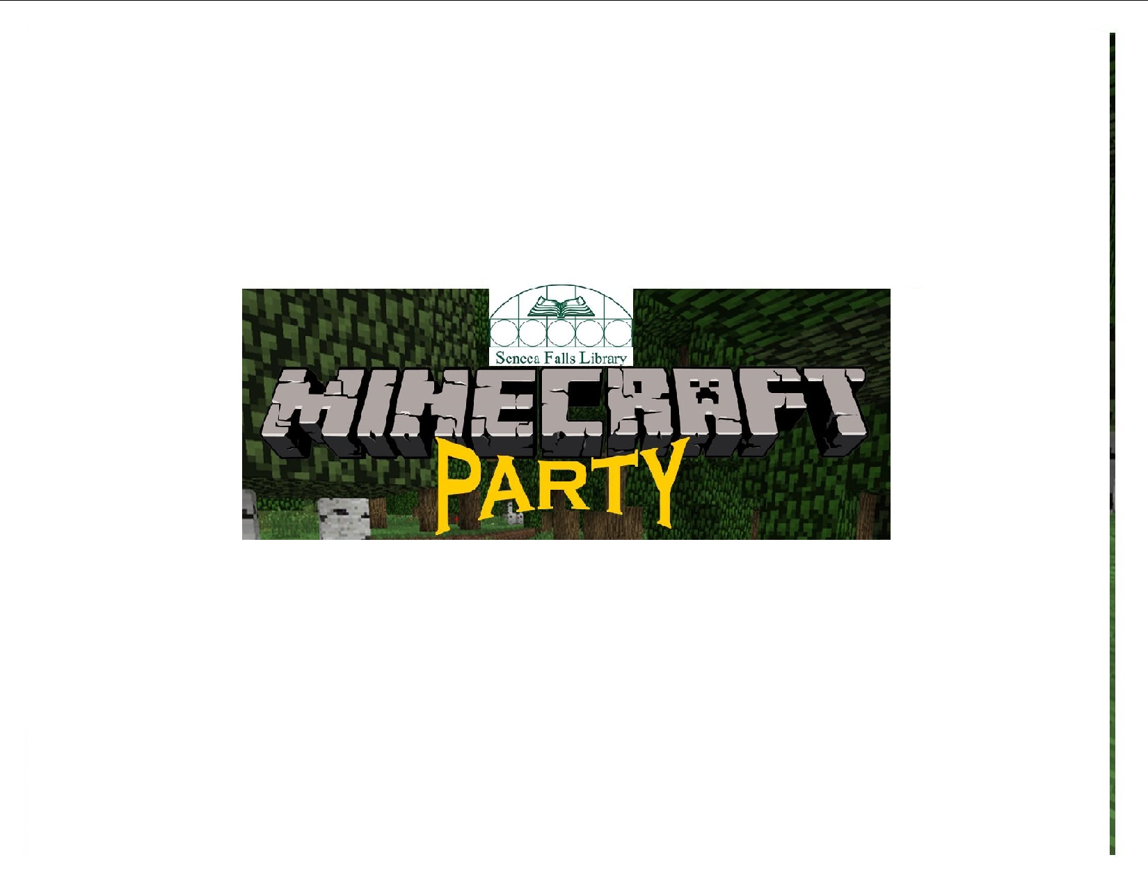 minecraft clipart minecraft party