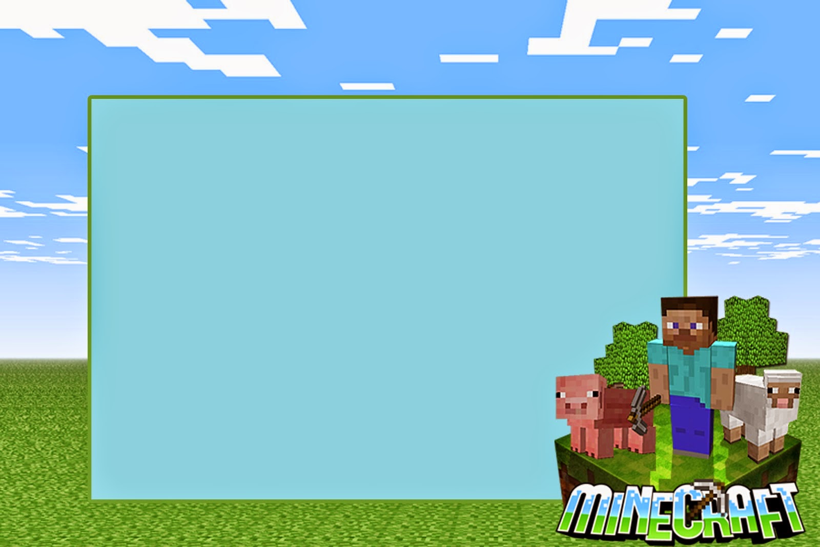 Free border cliparts download. Minecraft clipart printable