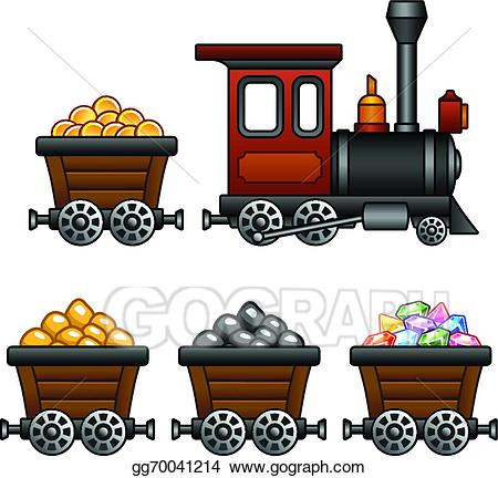 mining clipart coal train