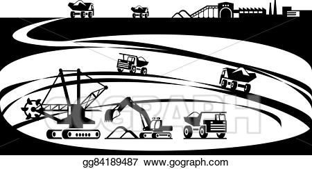 mining clipart open pit mining