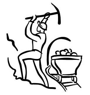 mining clipart sketch