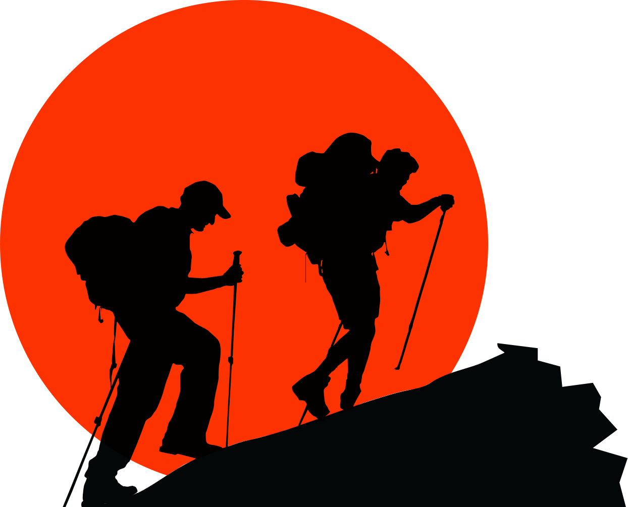 mining clipart trekking