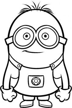 Minion clipart black and white. Google search 