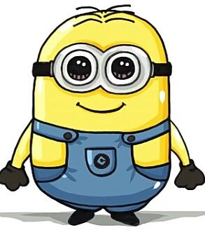 Art drawings cute kawaii. Minion clipart familiar