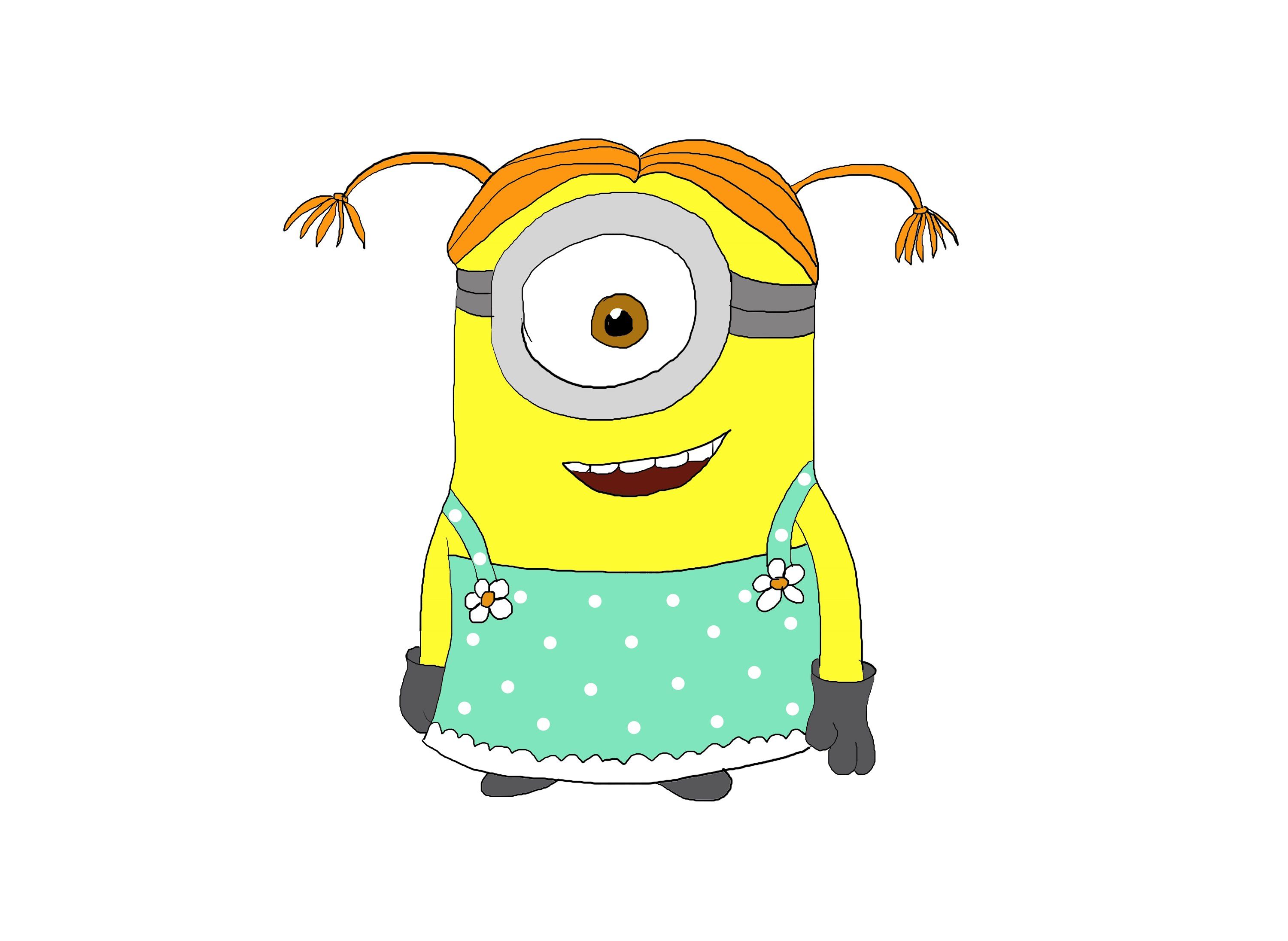 Step by girl despicable. Minion clipart familiar