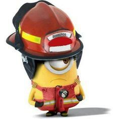minion clipart fireman