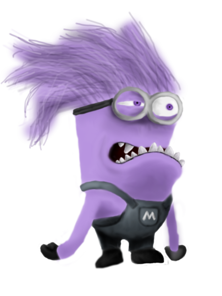 Minions clipart glimpse. Purpleminion by rot on