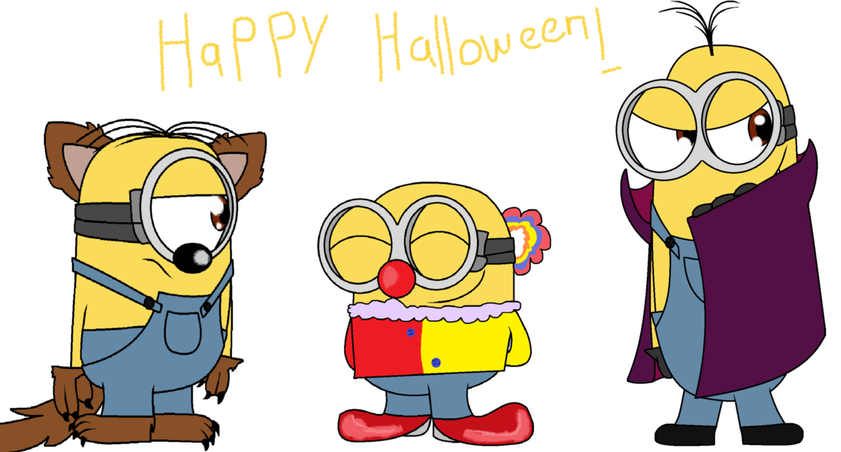 Happy by elisacoto on. Minions clipart halloween