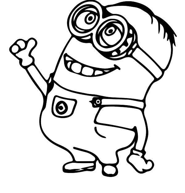 minions clipart outline