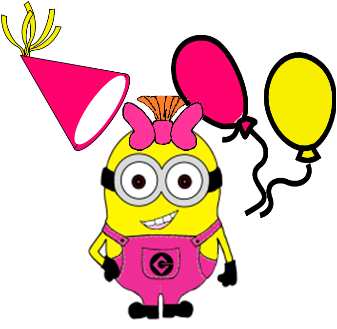 Version is here free. Minions clipart pink