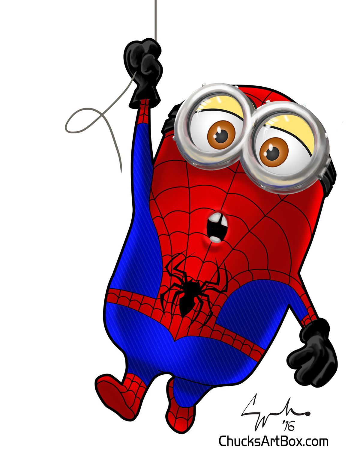 minion clipart spiderman