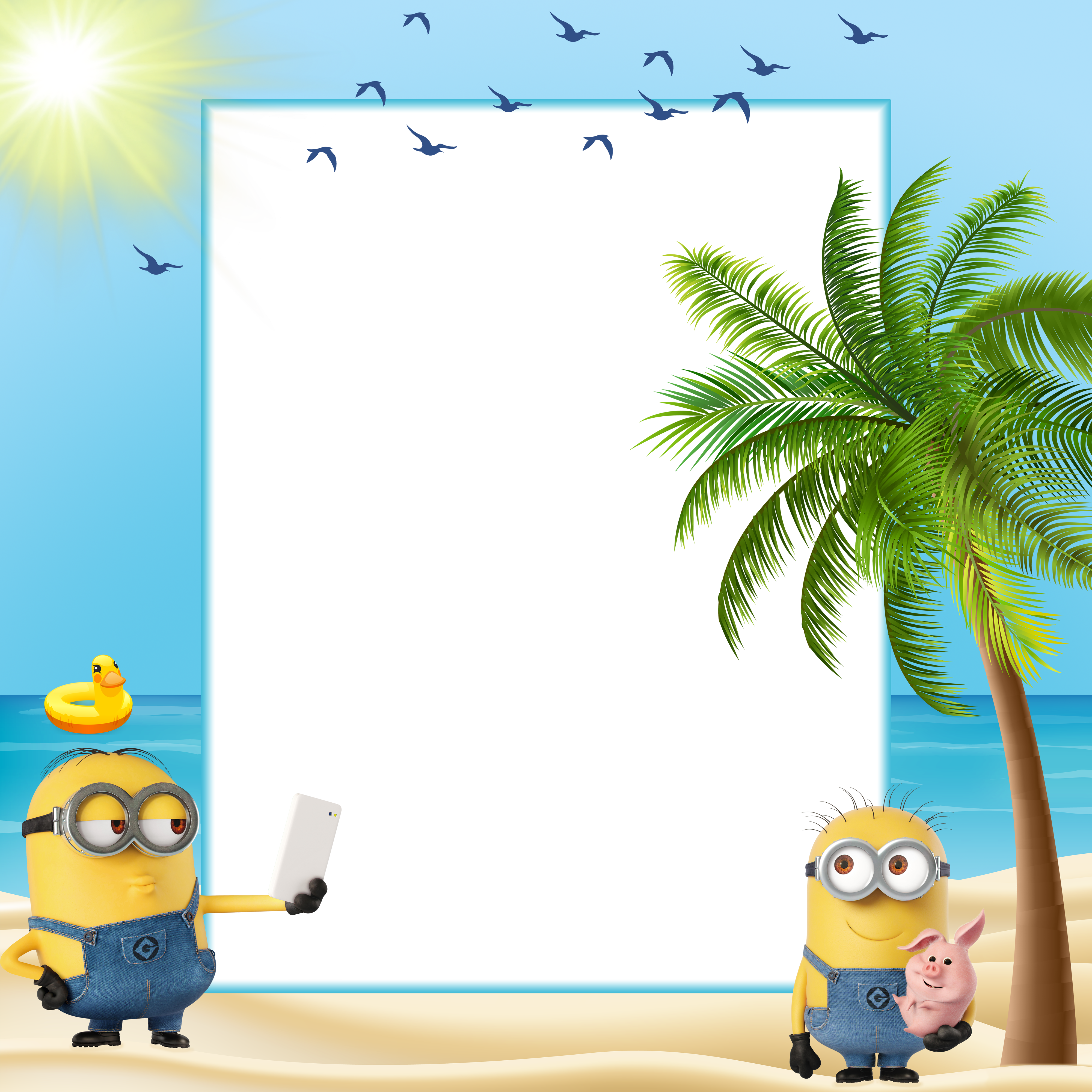 minion clipart summer