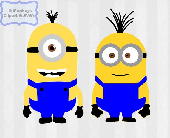 Pin on cutting files. Minions clipart file