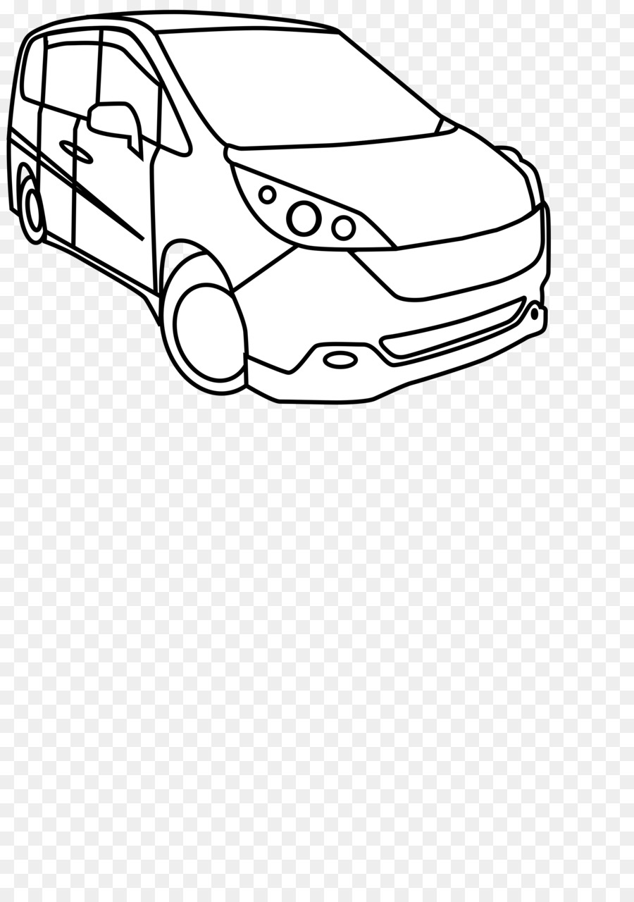 Cartoon van transparent clip. Minivan clipart car line