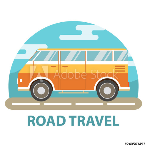 Minivan clipart family adventure. The van for travel