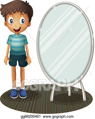mirror clipart kid