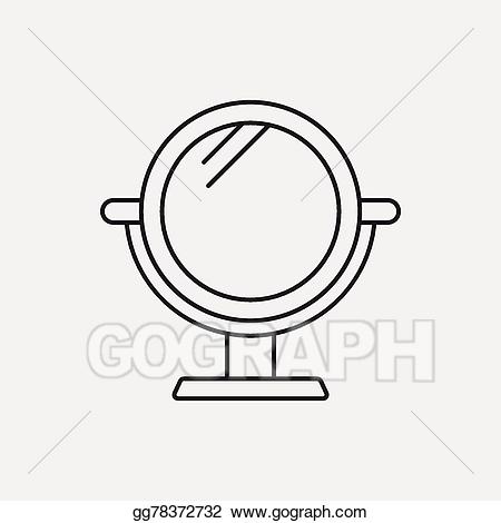 mirror clipart line drawing