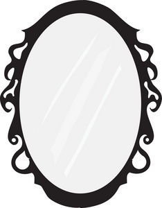 mirror clipart oblong object