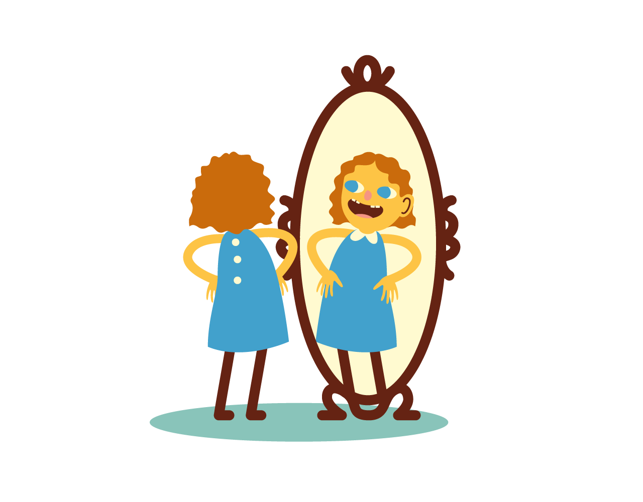 mirror clipart self esteem