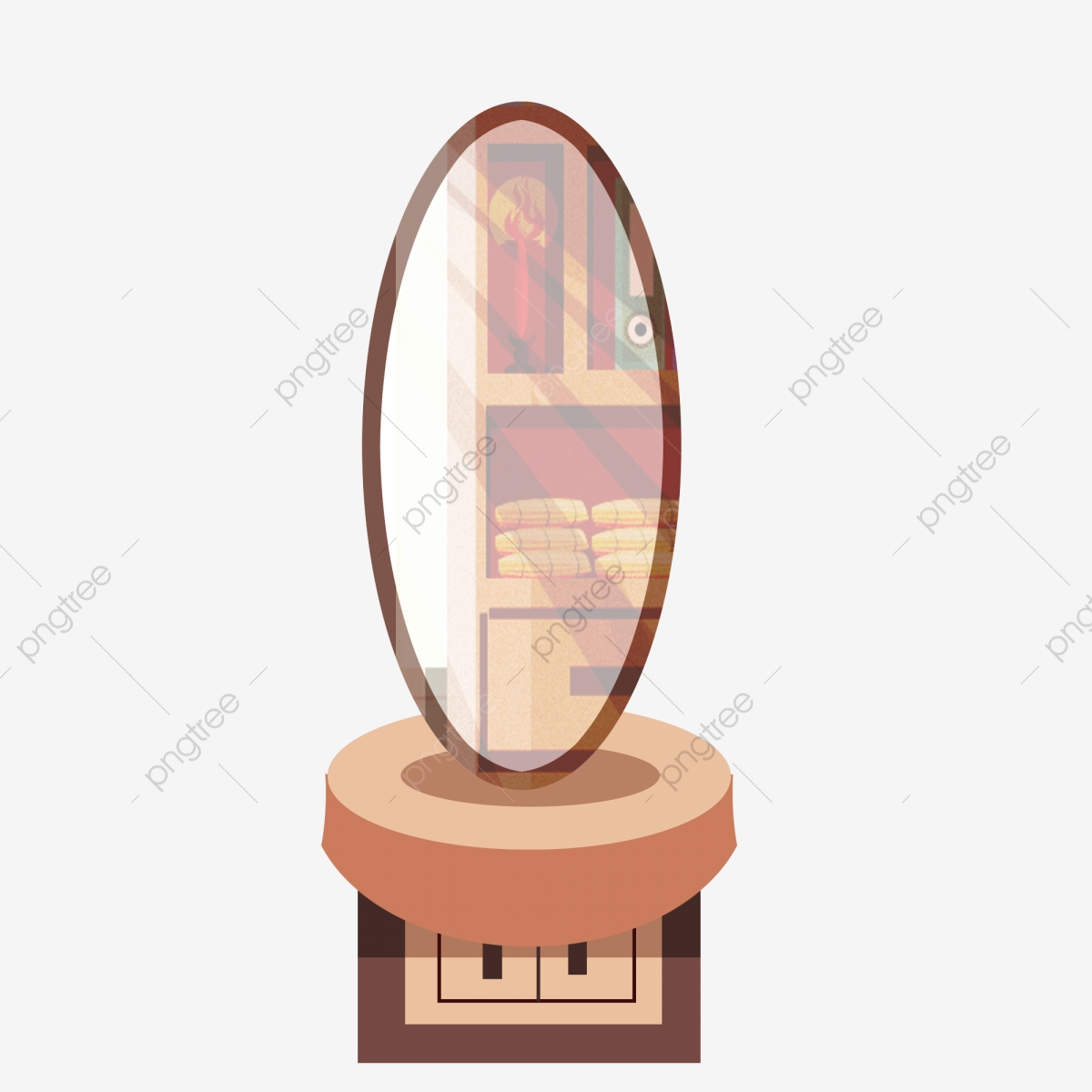 mirror clipart simple hand
