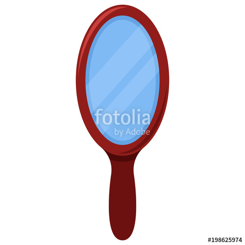 mirror clipart simple hand