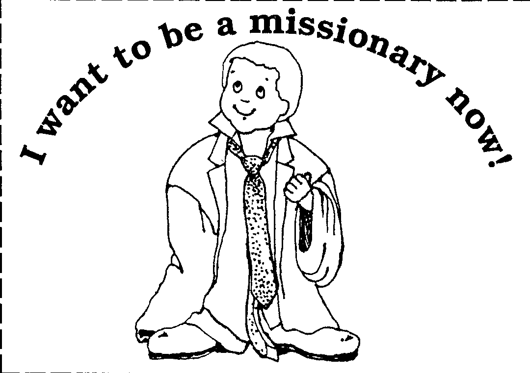 missionary clipart coloring page lds