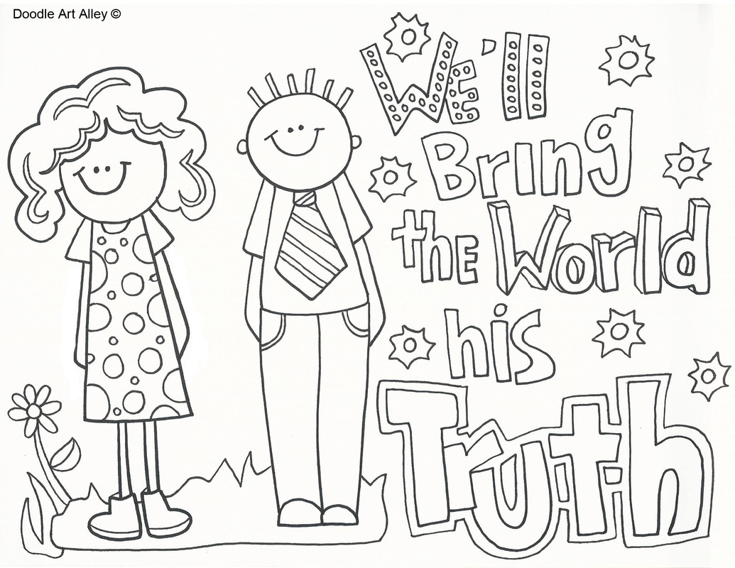 Download Missionary clipart coloring page lds, Missionary coloring ...