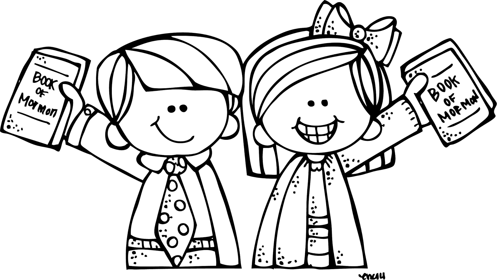 Missionary coloring page lds