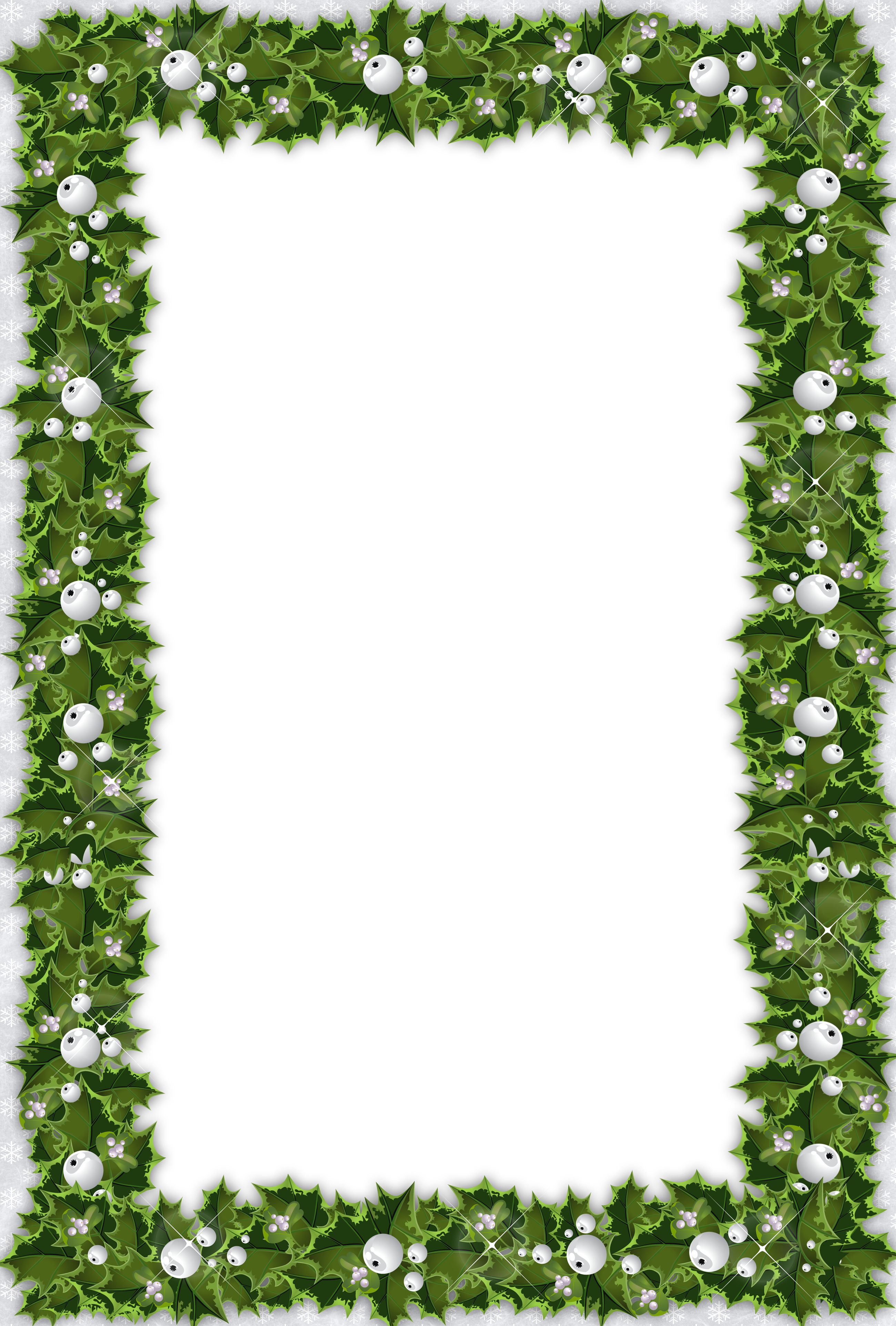 mistletoe clipart frame