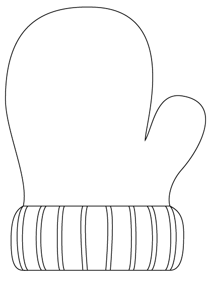 mittens clipart blank