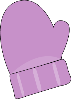 mittens clipart purple