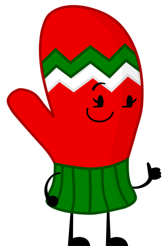 mitten clipart colored
