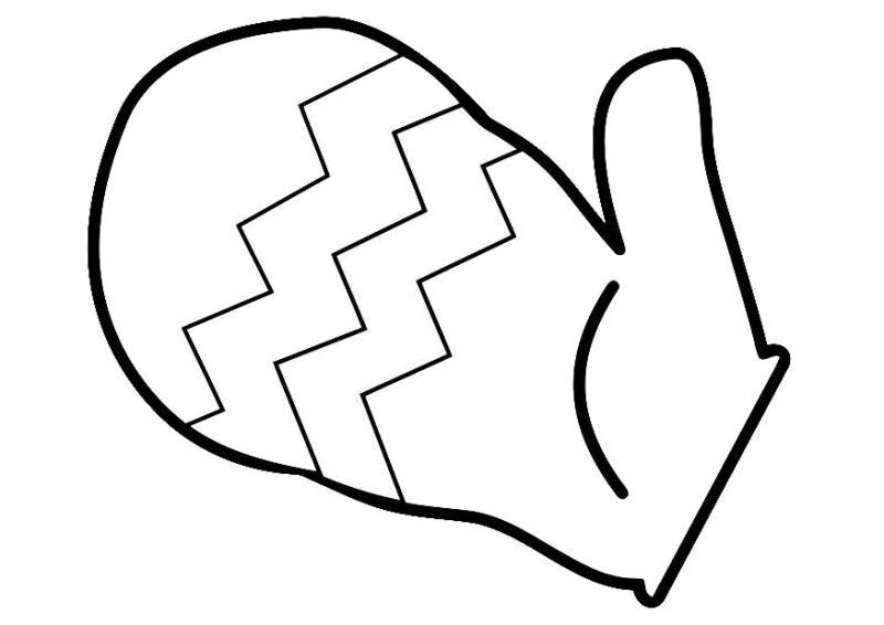 mitten clipart drawing