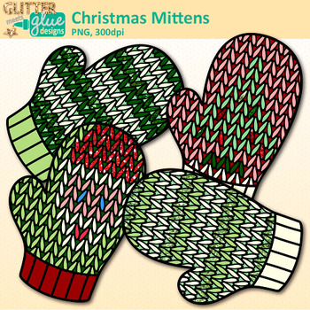 mitten clipart knitted mitten