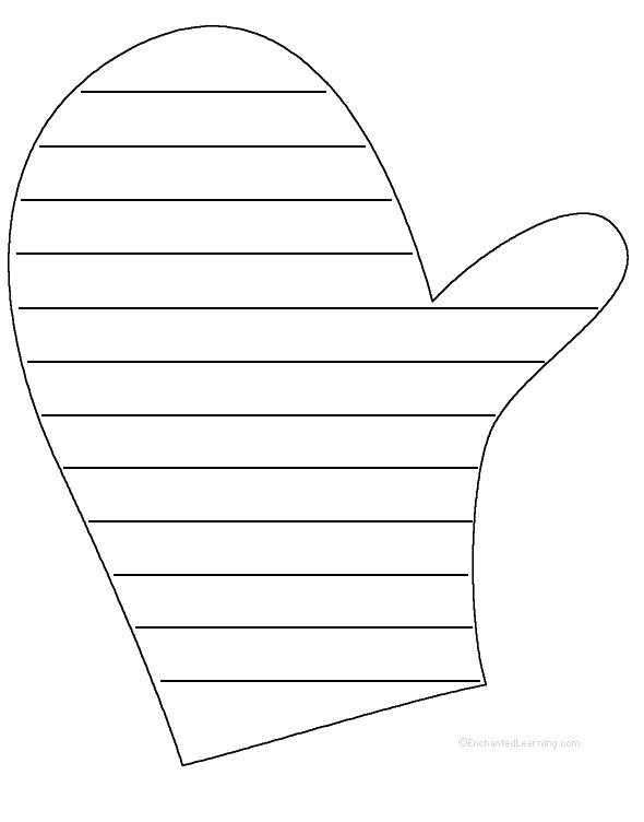 mittens clipart paper