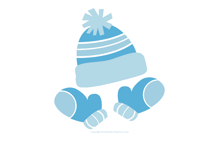 mittens clipart teal