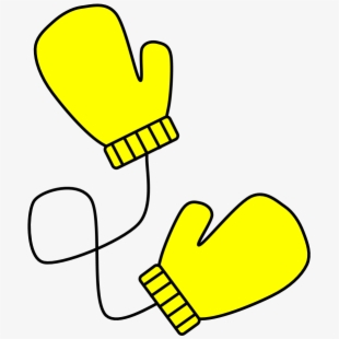 Mittens clipart yellow. Free mitten cliparts silhouettes