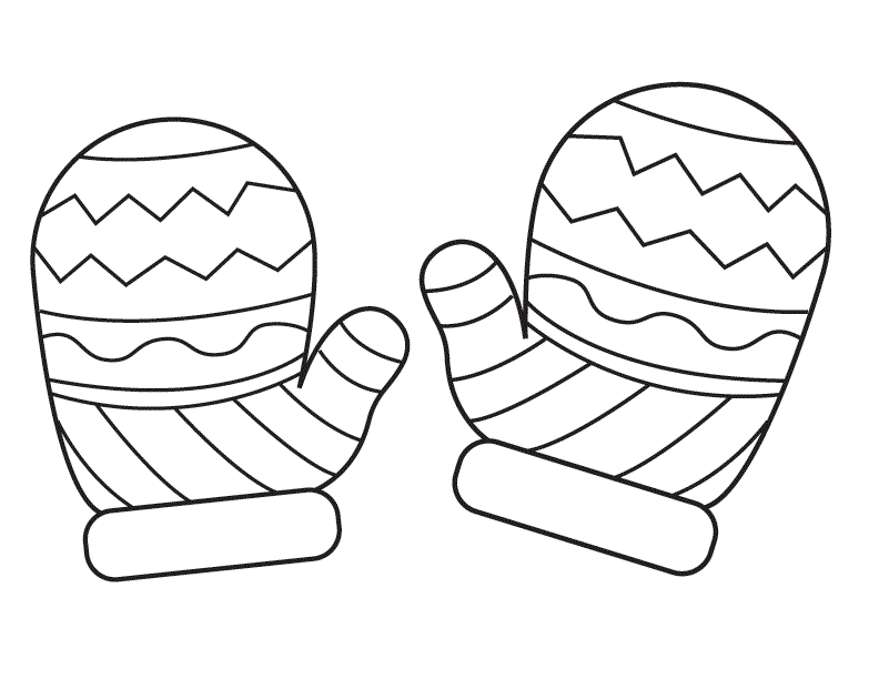 Mitten clip art library. Mittens clipart coloring page