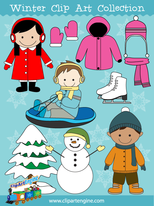 Mittens clipart season dress. Vector graphics include a