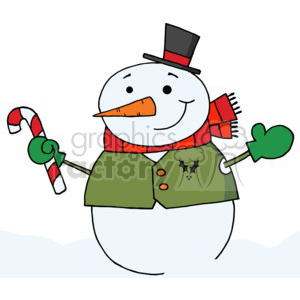 Mittens clipart snowman. Wearing a red scarf