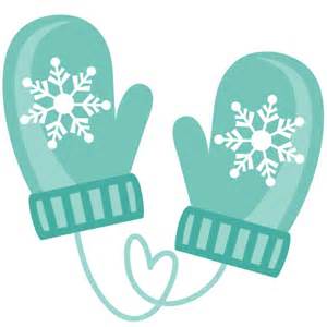 mittens clipart teal
