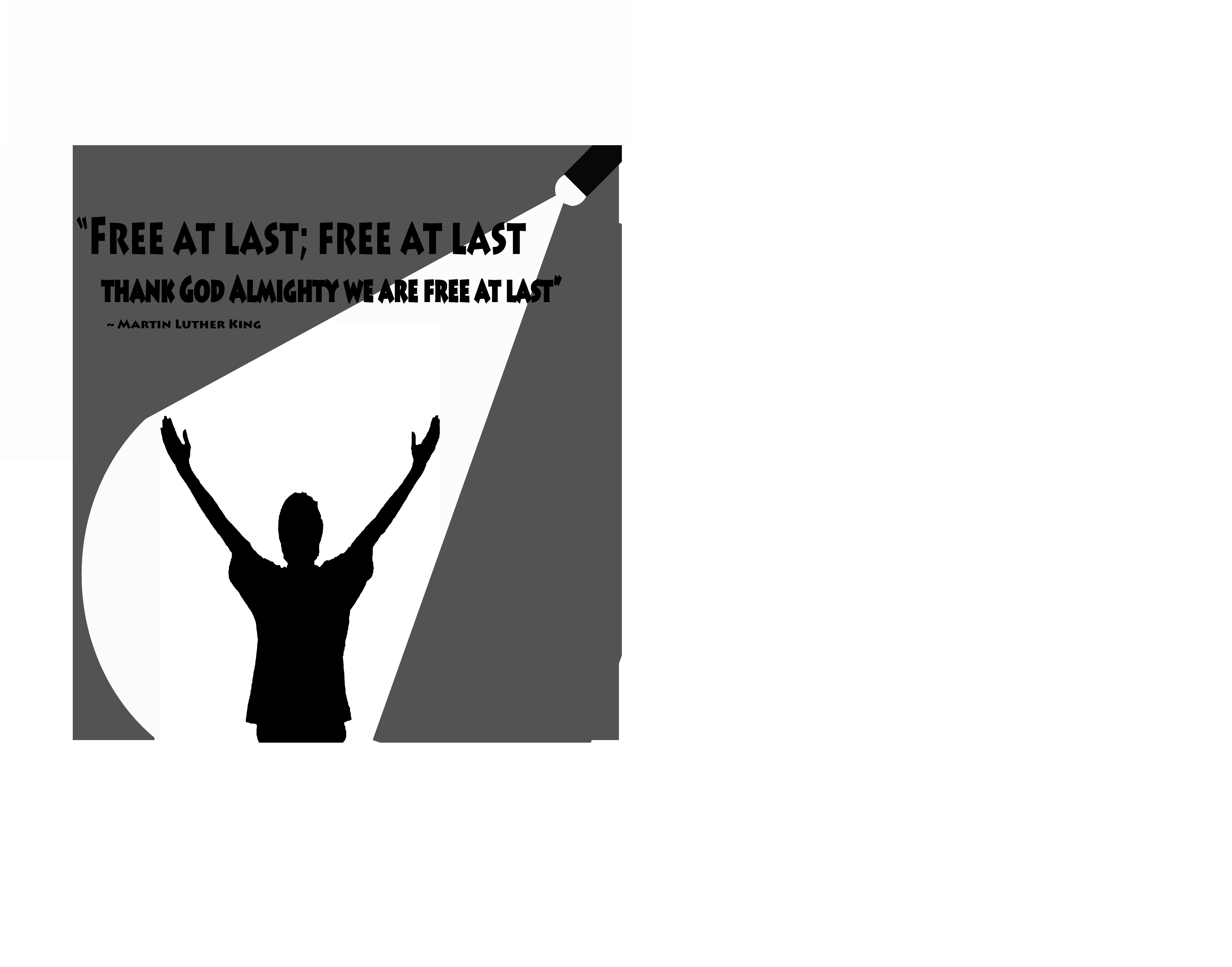Graphic design nickglauth s. Mlk clipart free at last
