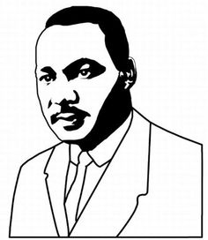 mlk clipart outline