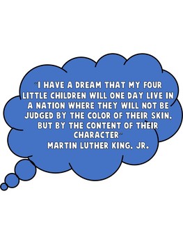 Mlk clipart quote. Martin luther king activities