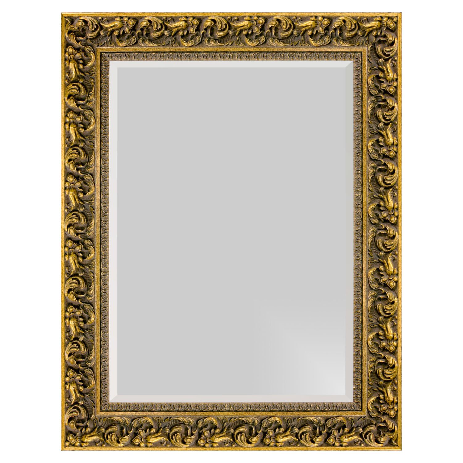 Moldura. Espelho decorativo com dourada