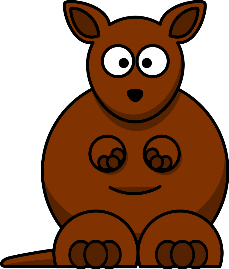 Kangaroo mama free collection. Mole clipart cartoon baby