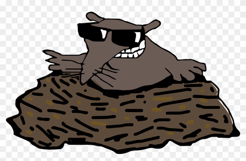 mole clipart molehill