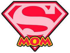 mom clipart superhero